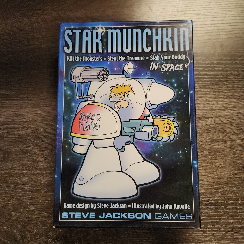 Steve Jackson Games Star Munchkin Card Game Space Parody Tabletop Complete